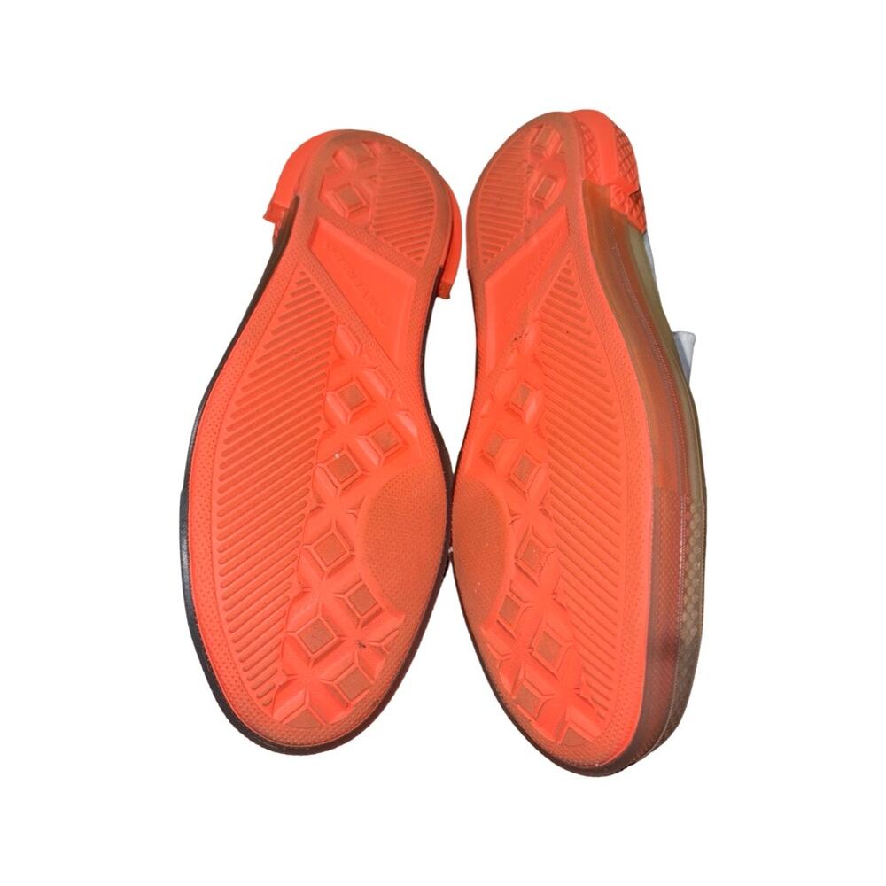 Converse White Canvas Slip-On Sneakers with Orange and Beige Accents - Picture 10 of 10